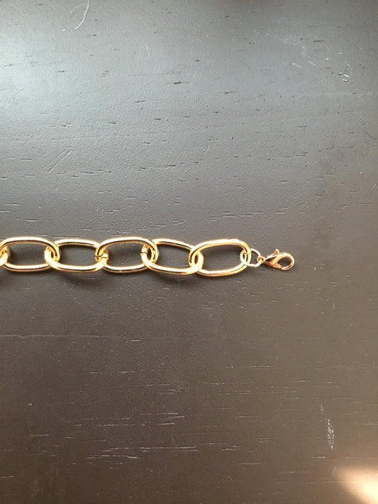 Gold Color Oval Chain Link Trucker Hat Band