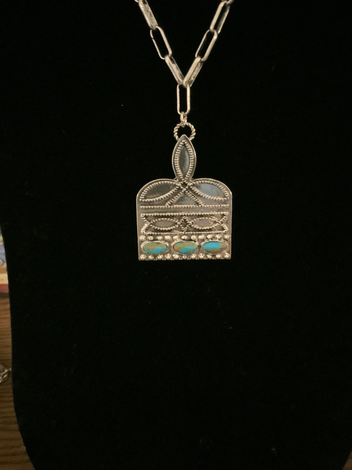 Stitched In Stone Large Necklace