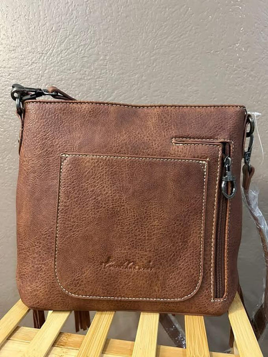 Brown Southwestern Fringe Crossbody