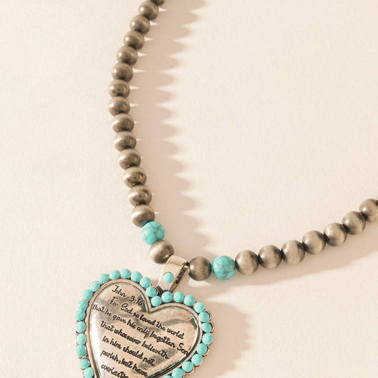 Heart of the Frontier Necklace in Storm Oasis