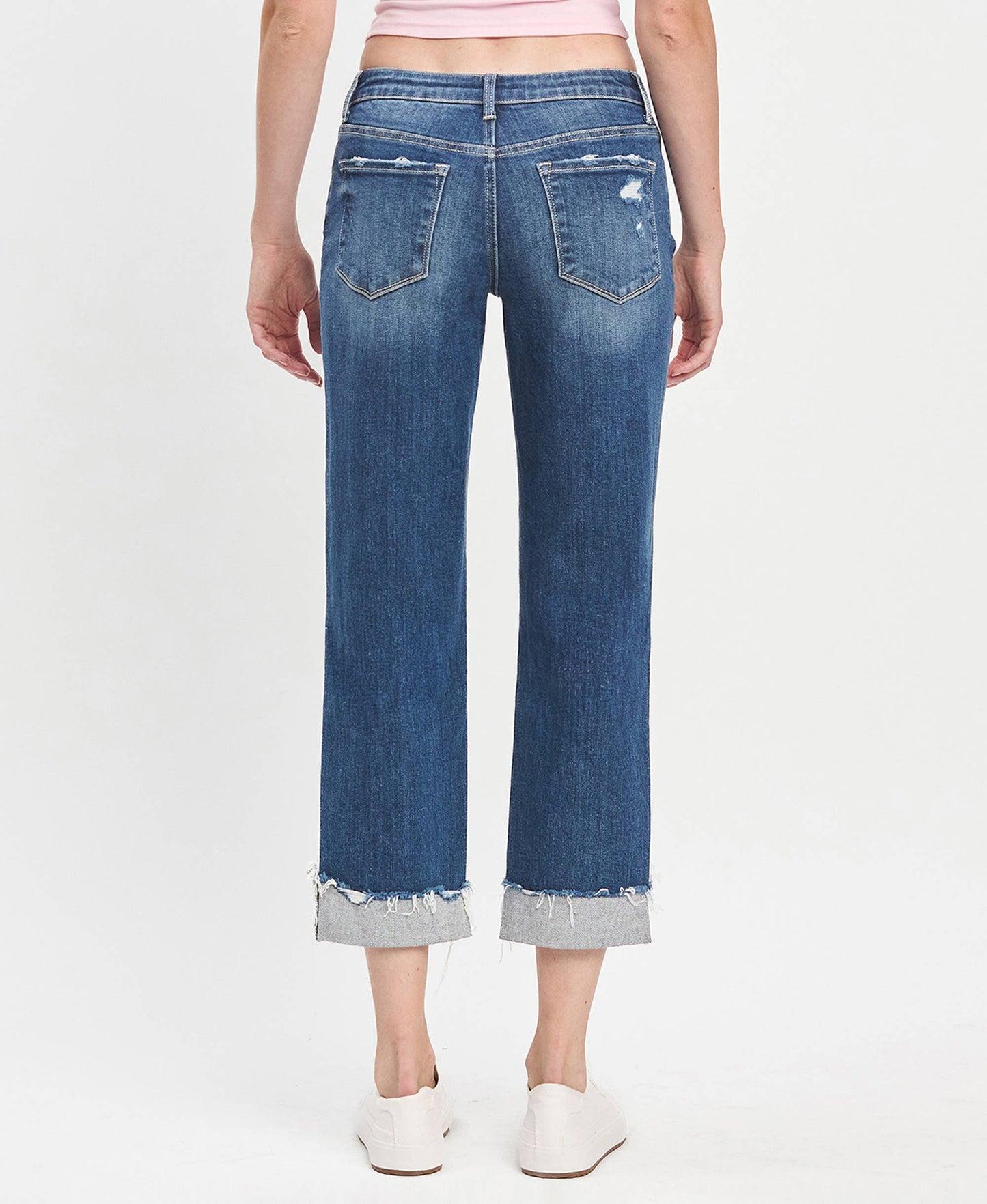 MID RISE CUFFED BOYFRIEND JEANS LV1461
