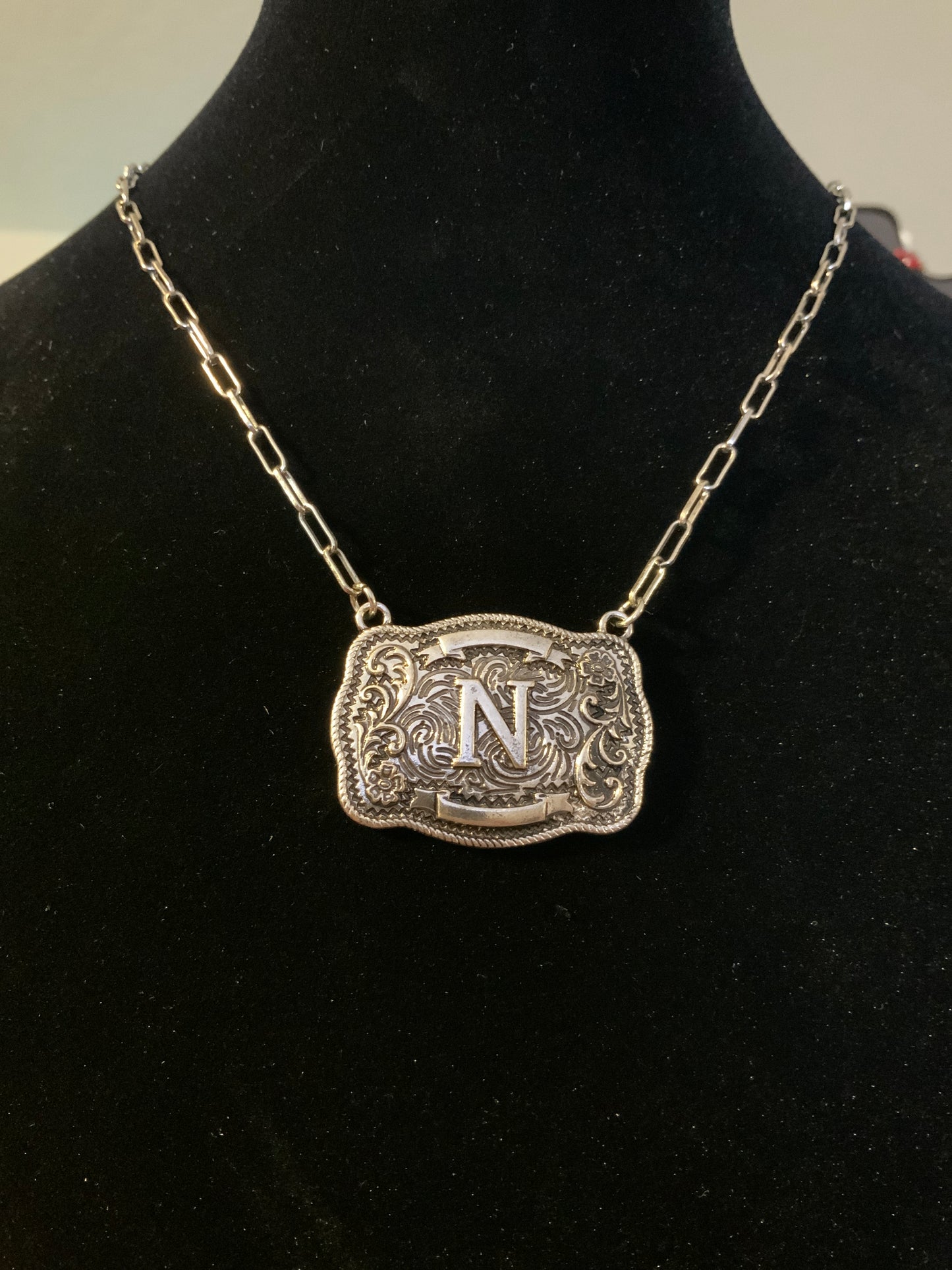Tipi “N” Buckle Necklace