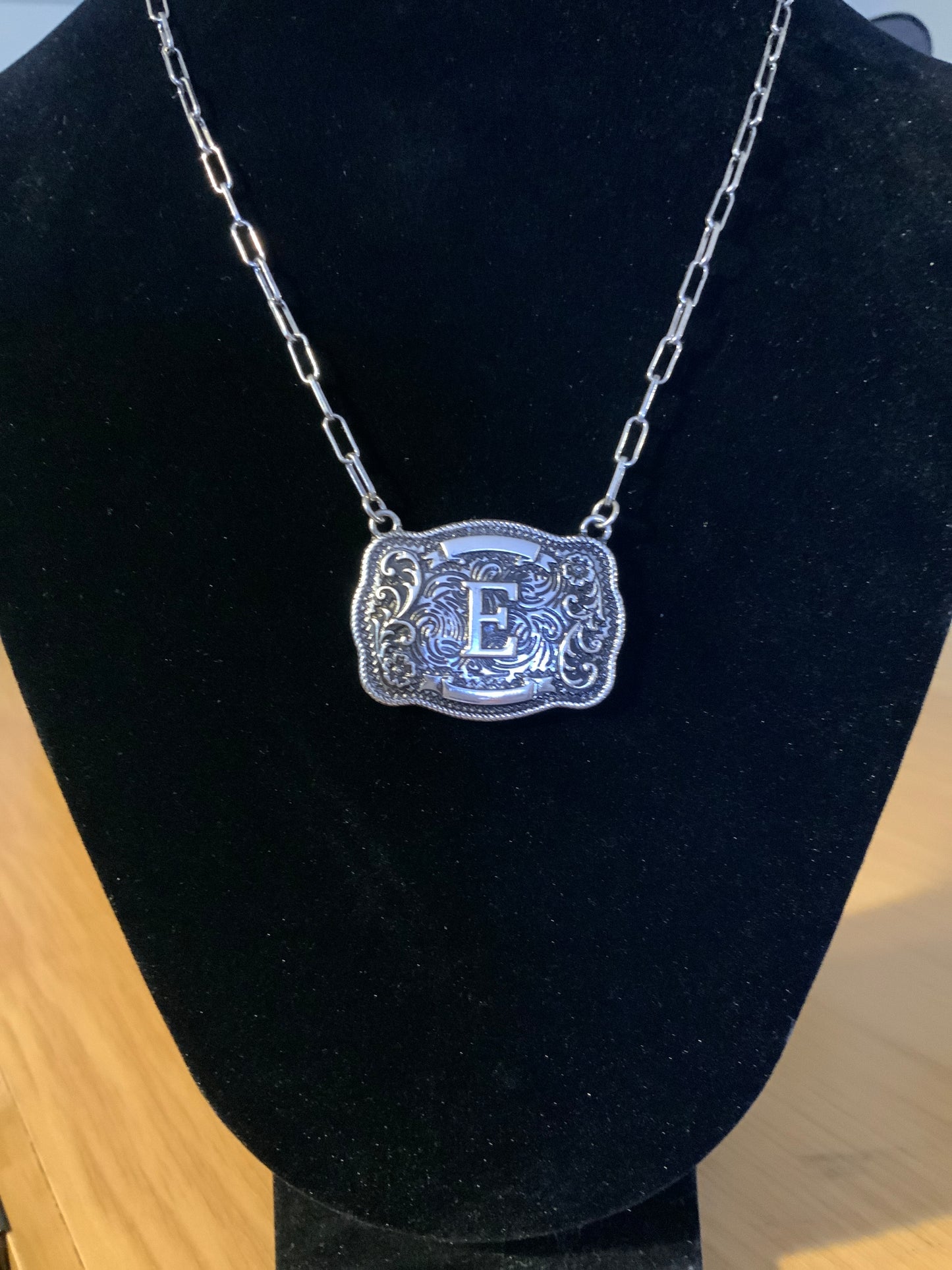 Tipi “E” Buckle Necklace