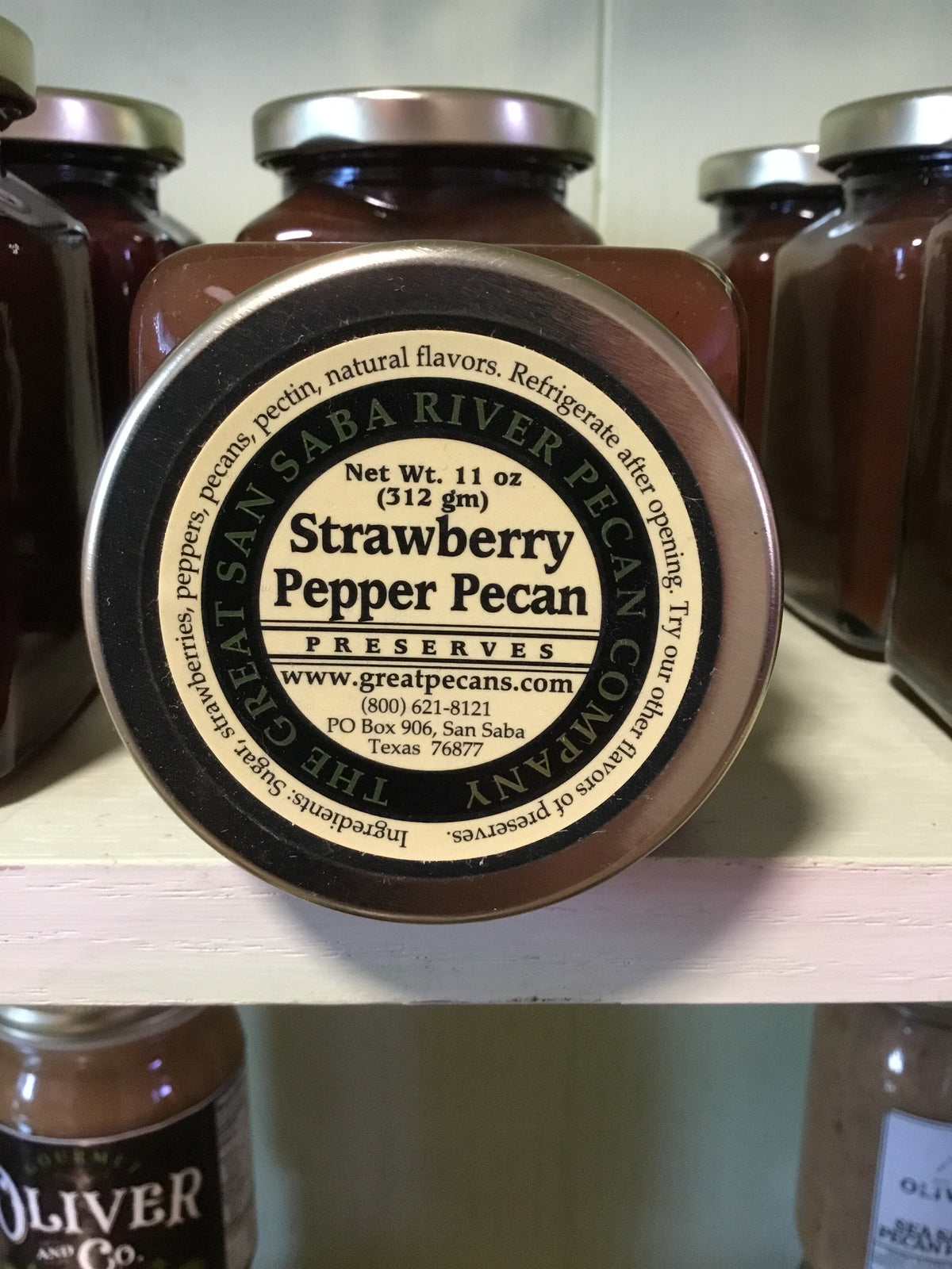 San Saba Strawberry Pepper Pecan Preserves