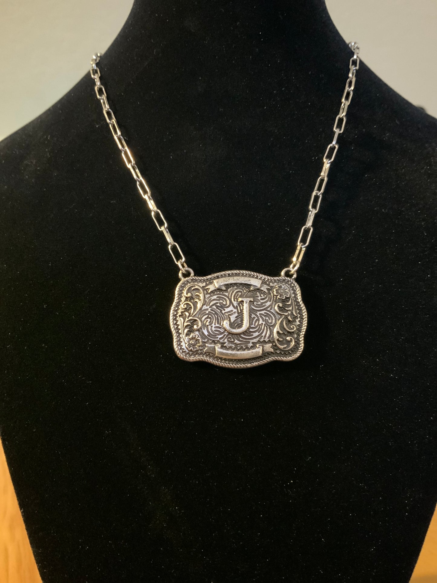 Tipi “J” Buckle Necklace