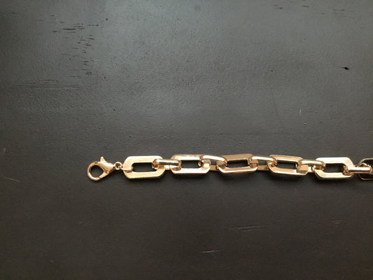 Gold Colored Flat Chain Link Truckers Hat Band