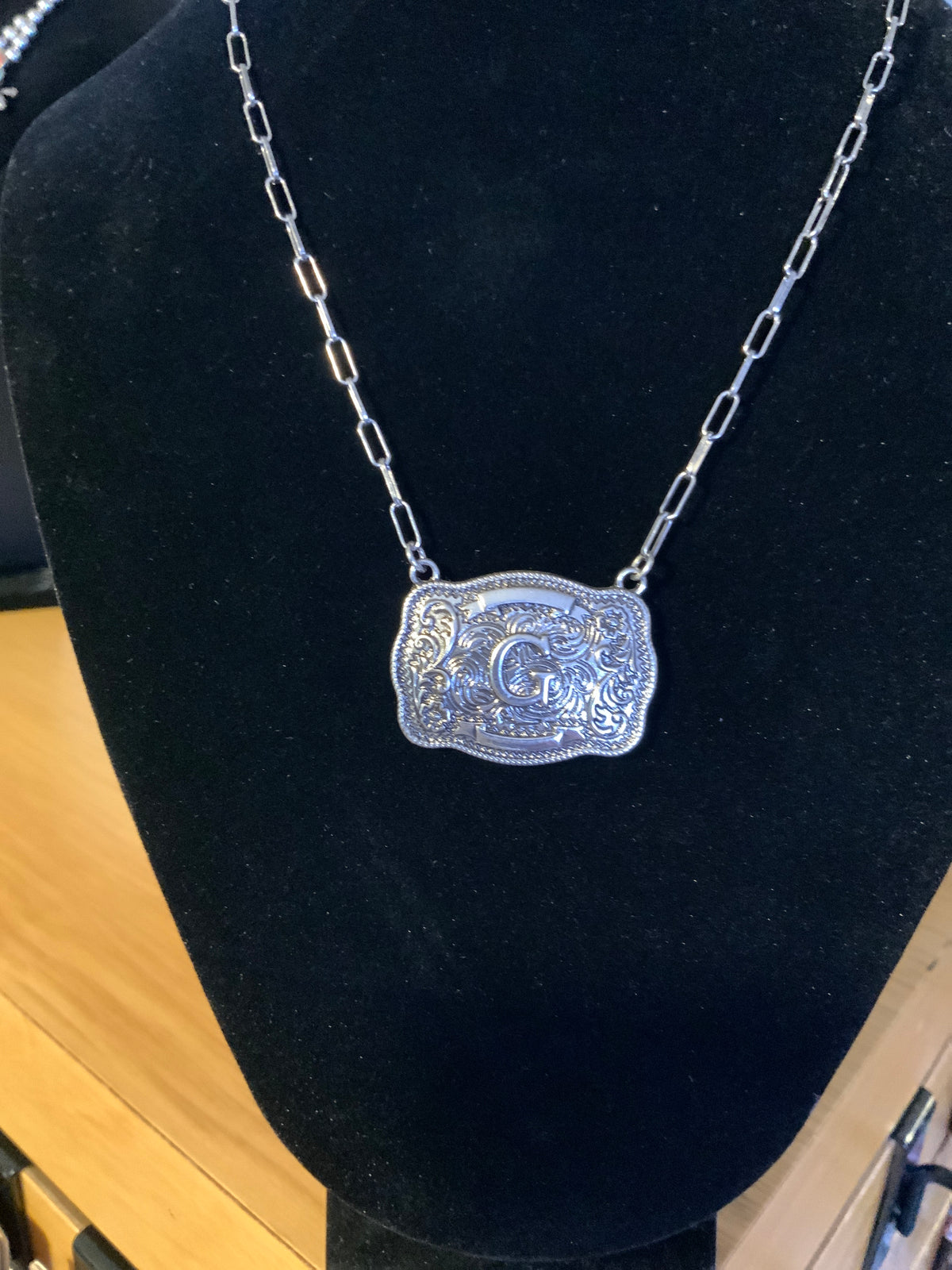 Tipi “G” Buckle Necklace