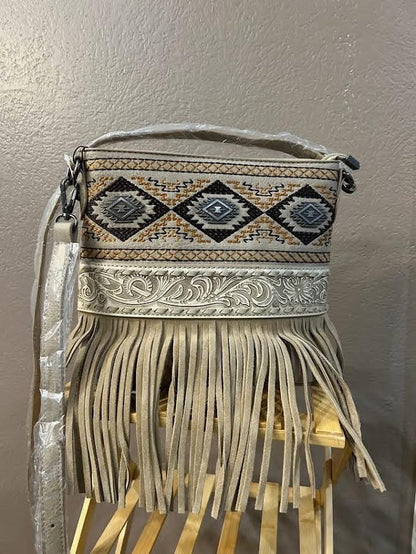 Southwestern Fringe Crossbody Bag