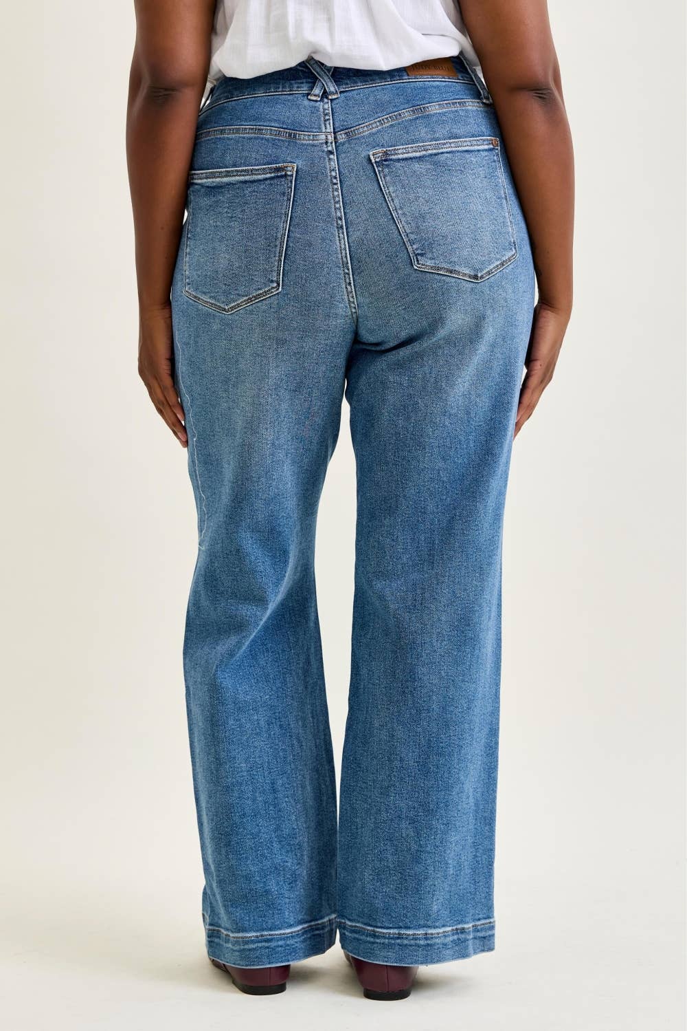 Judy Blue Star & Front Seam Jeans- PLUS