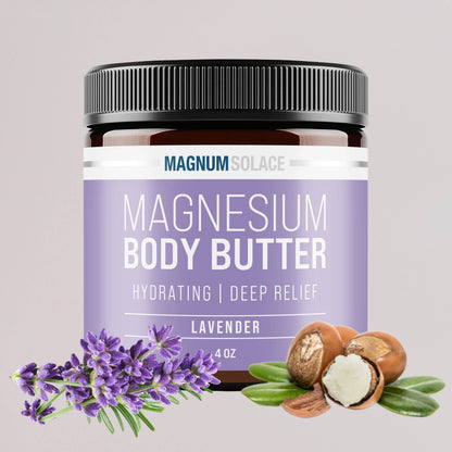 Magnesium Body Butter for Better Sleep - Lavender, 4 oz