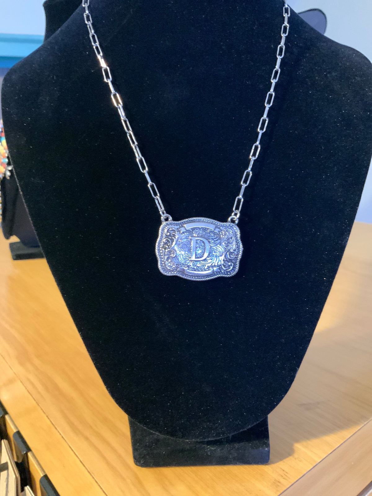 Tipi “D” Buckle Necklace
