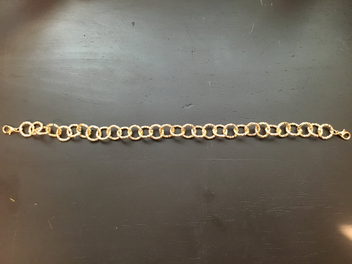 Gold Colored Round Chain Links Truckers Hat Band