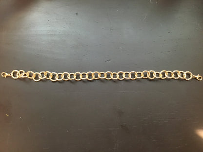 Gold Colored Round Chain Links Truckers Hat Band