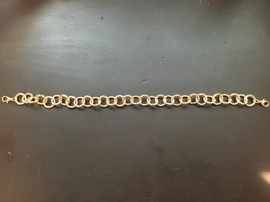 Gold Colored Round Chain Links Truckers Hat Band