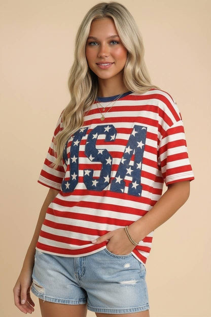 PLUS USA 250th Anniversary Commemorative Oversized STRIPE