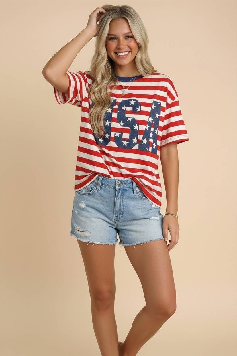 PLUS USA 250th Anniversary Commemorative Oversized STRIPE
