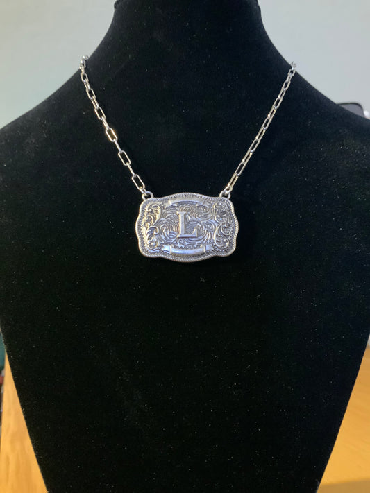 Tipi “L” Buckle Necklace