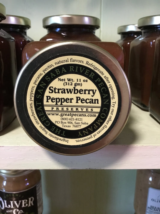 San Saba Strawberry Pepper Pecan Preserves