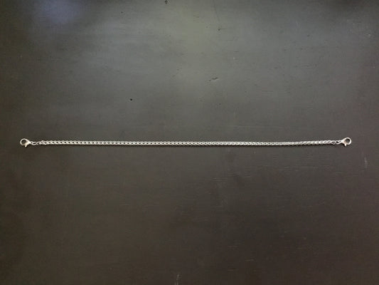 Silver Colored Round Franco Style Chain Trucker Hat Band