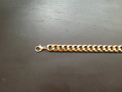 Gold Colored Cuban Styled Chain Trucker Hat Band