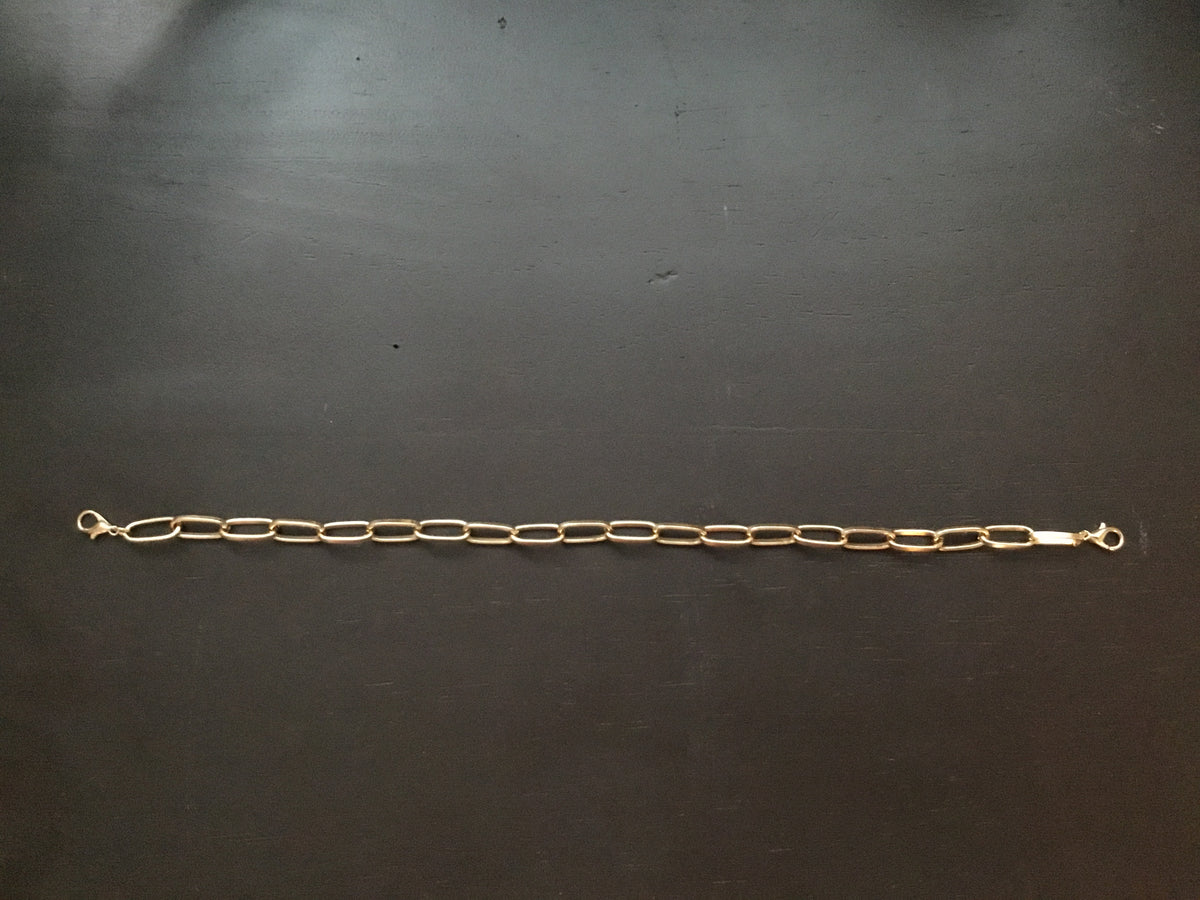 Gold Colored Oval Chain Link Trucker Hat Band