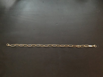 Gold Colored Oval Chain Link Trucker Hat Band