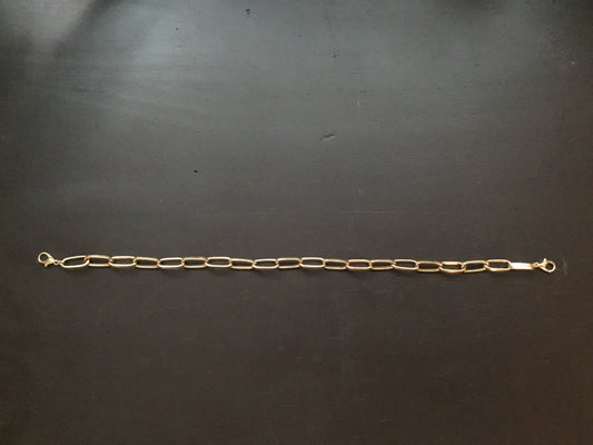 Gold Colored Oval Chain Link Trucker Hat Band