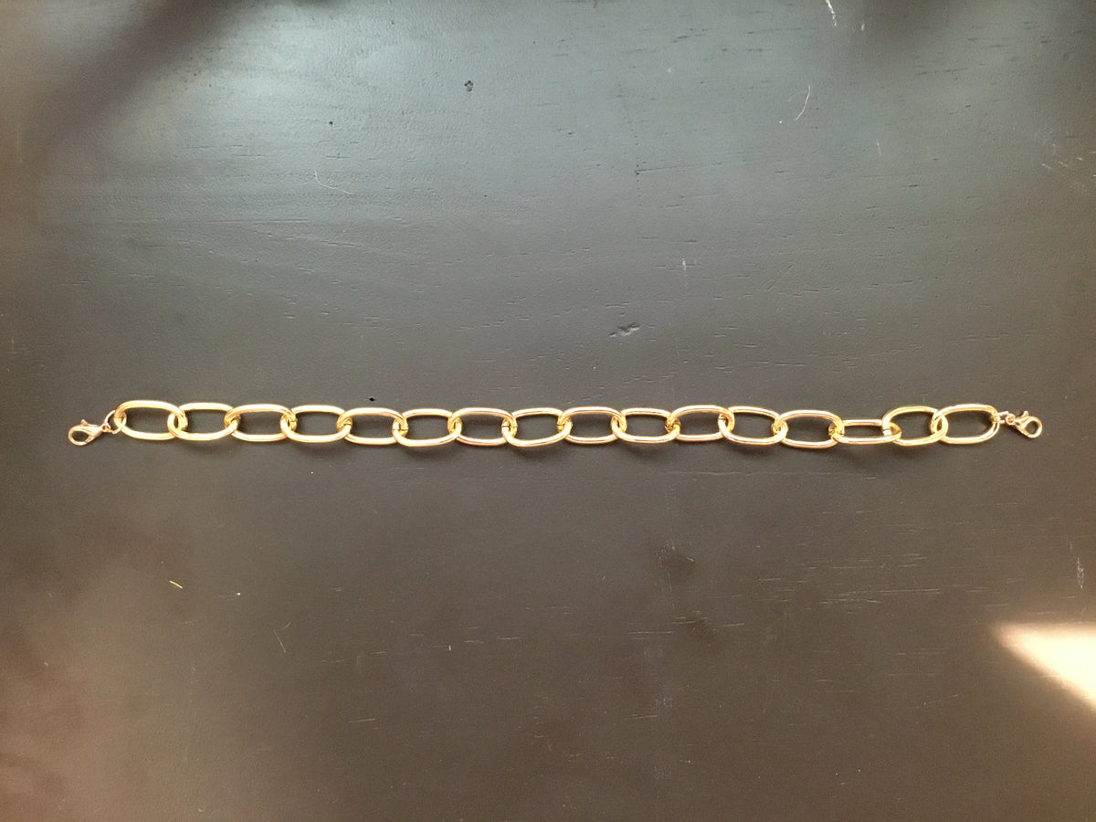 Gold Color Oval Chain Link Trucker Hat Band
