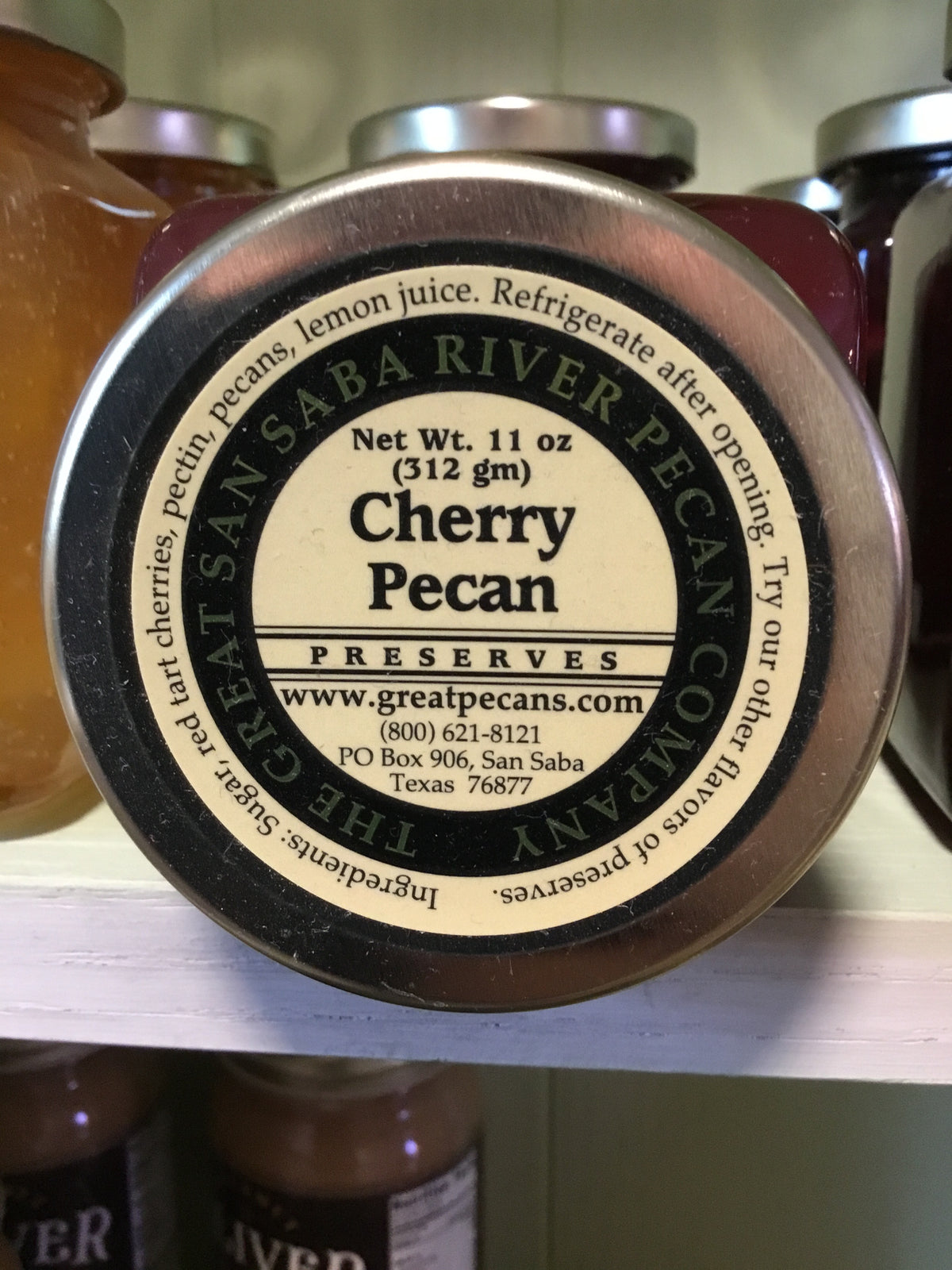 San Saba Cherry Pecan Gourmet Preserve