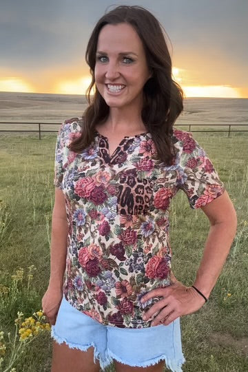 Wild Vintage Floral Top