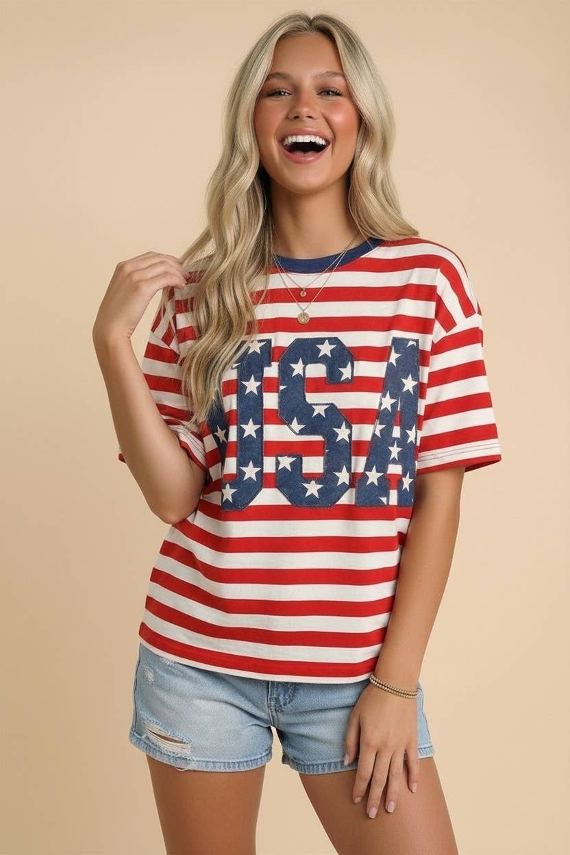 PLUS USA 250th Anniversary Commemorative Oversized STRIPE