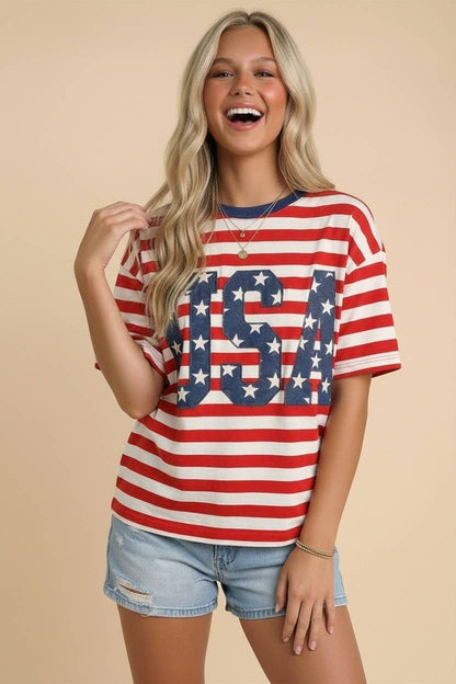 PLUS USA 250th Anniversary Commemorative Oversized STRIPE