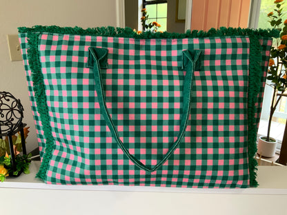 STYLINE LARGE GREEN TOTE