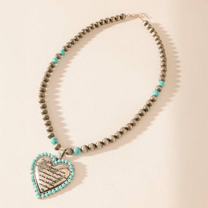 Heart of the Frontier Necklace in Storm Oasis