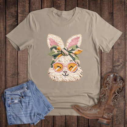 Easter Western Camo Bunny Graphic Tee