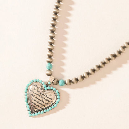 Heart of the Frontier Necklace in Storm Oasis